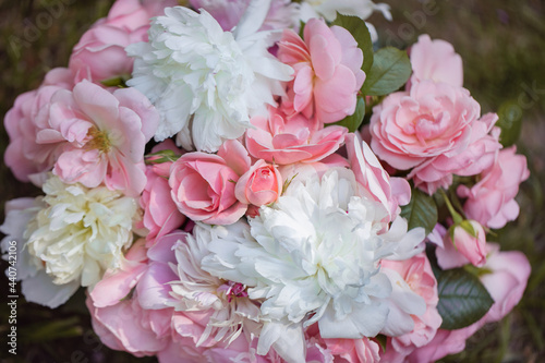 bouquet of pastel flowers © meegi