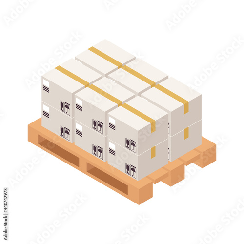 Isometric Pallet Icon