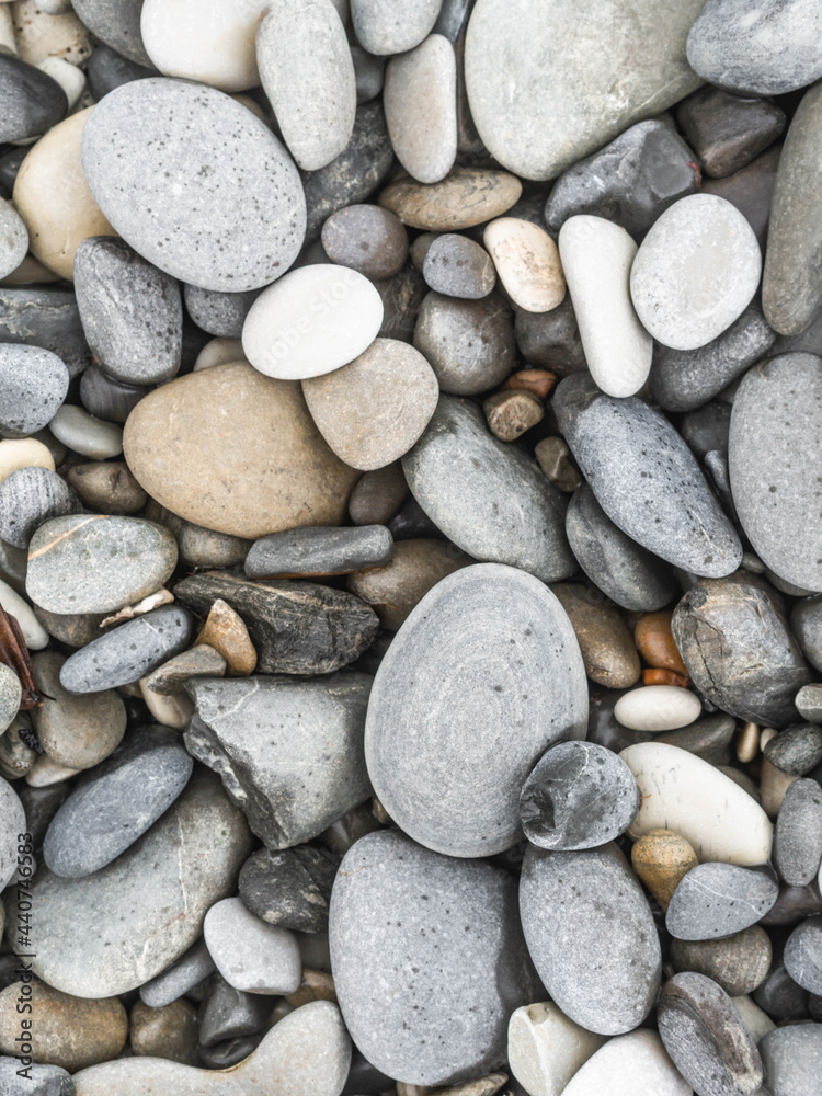 Pebbles of various colors on the sea coast outdoor Pebbles of various colors on the sea coast outdoor