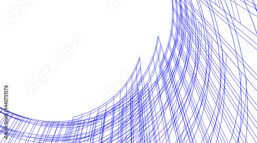 architecture digital background 3d illustration