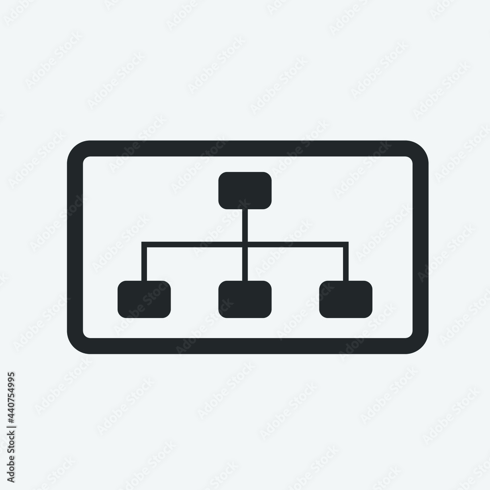 Hierarchy vector icon illustration sign 