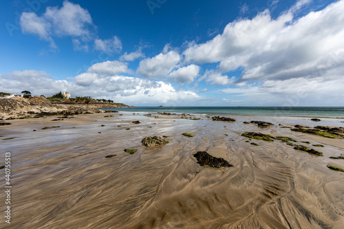 Beach of Saint-Quay-Portrieux, Cotes d'Armor, Brittany, France photo