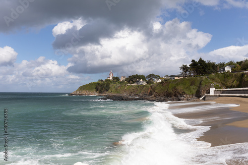 Waves in Saint-Quay-Portrieux, Cotes d'Armor, Brittany, France photo