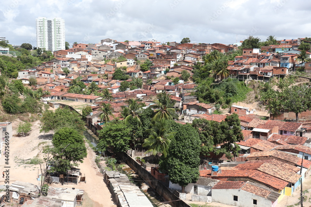This Brazilian slum is called the Reginaldo's grotto, city of Maceio, state of Alagoas.