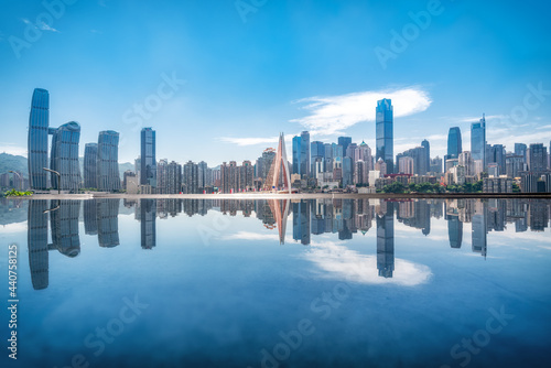 Chongqing city modern architecture landscape skyline © 昊 周