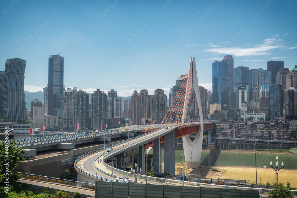 Obraz premium Chongqing city modern architecture landscape skyline