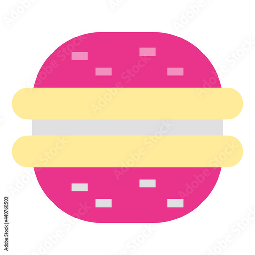 Macaron flat icon