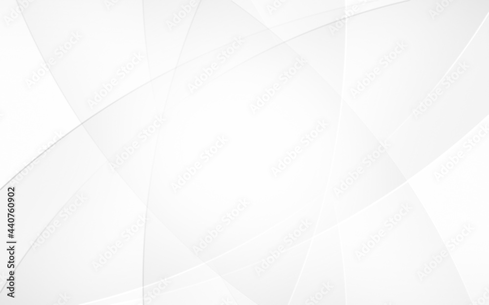 Obraz premium Abstract geometric white and gray curve line gradient Background. with space for concept design Technology and modern.