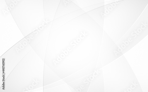 Abstract geometric white and gray curve line gradient Background. with space for concept design Technology and modern.