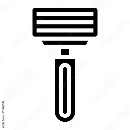 razor glyph icon