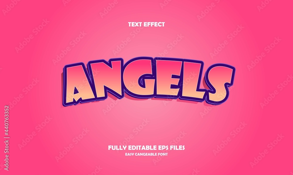 modern text effect angels editable vector illustration modern text effect angels editable vector illustration