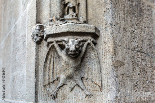 Photography Bat Relief on Bratislava Town Hall