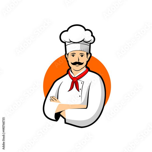 Cartoon chef logo design inspiration