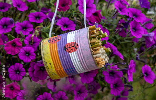 Insektenhotel selber basteln, Bienen Artenschutz