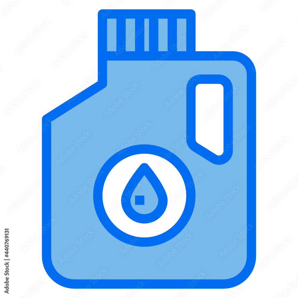 drink bottle blue line icon