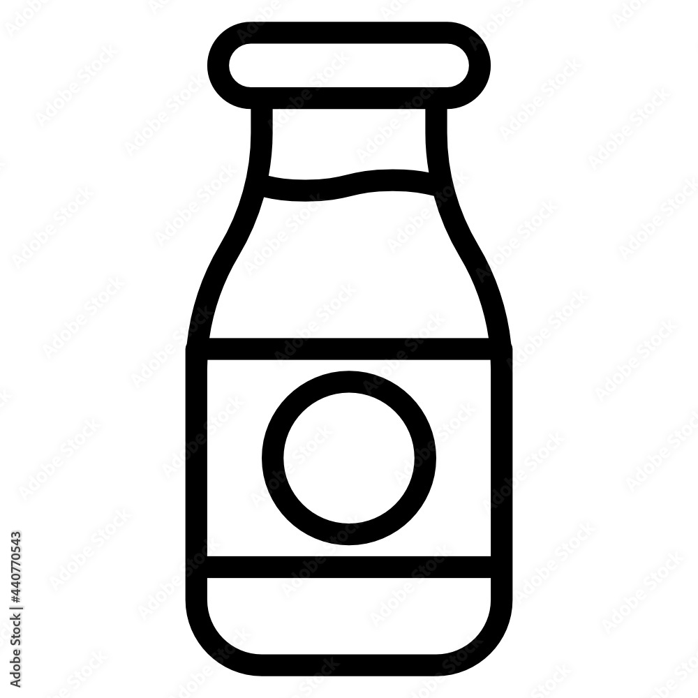 milk bottle line icon milk bottle line icon