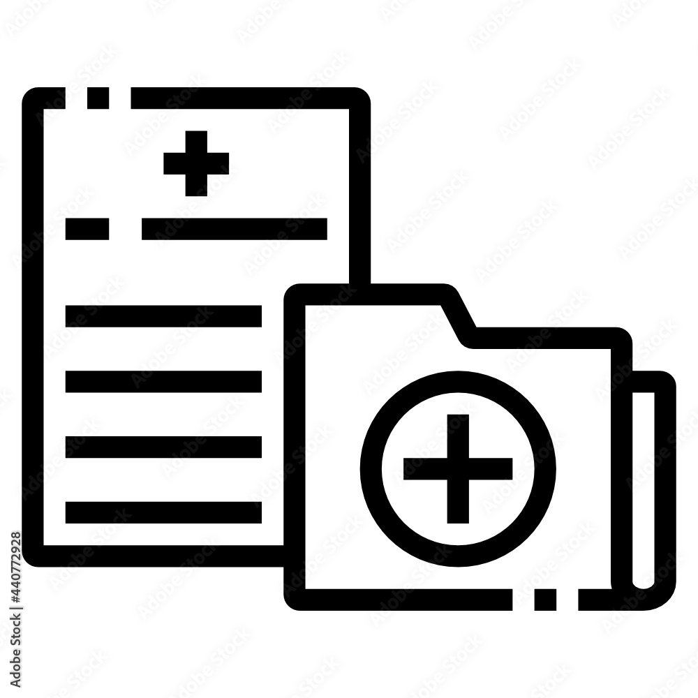Obraz premium folder line icon