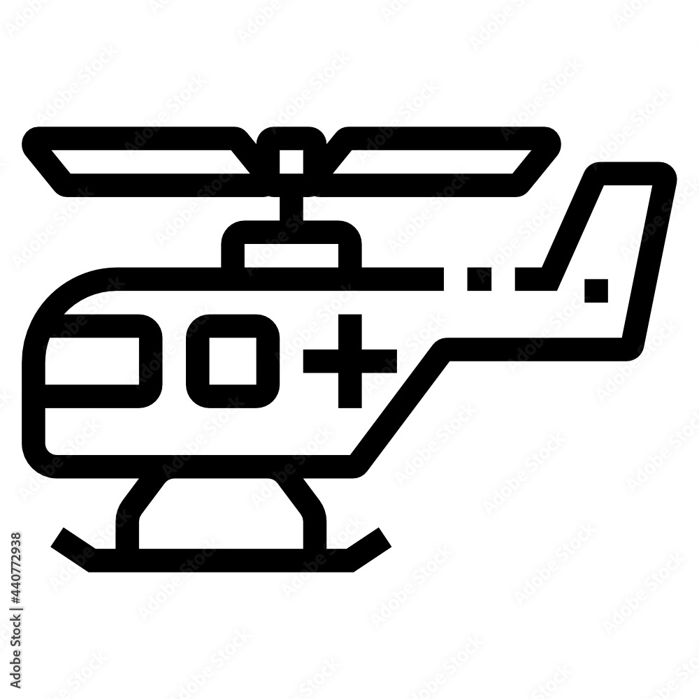 helicopter line icon helicopter line icon