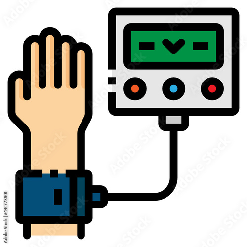 blood pressure line icon