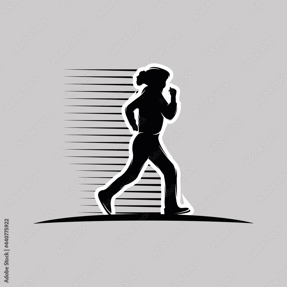 Running Man silhouette Logo Designs, Running Man silhouette Logo Designs,