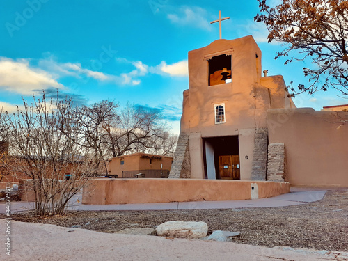 Fényképezés San Miguel Mission Chapel in Santa Fe, New Mexico