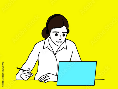 woman making facetime video calling with smartphone. using zoom meeting online app, social distancing, work from home remotely during covid-19 coronavirus lockdown, new normal concept vector design
