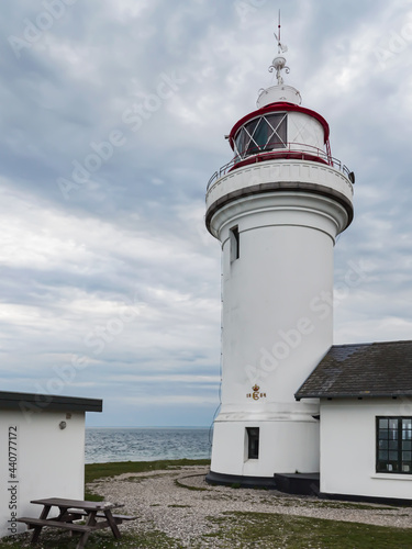 Lighthouse tower. The Lighthouse - Sletterhage fyr was built in 1894 and is still working in Denmark today