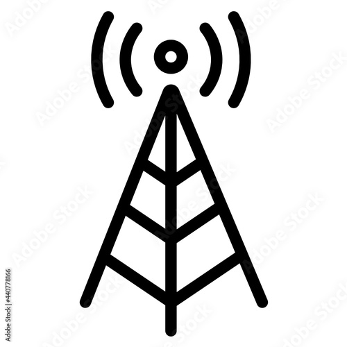 antenna line icon