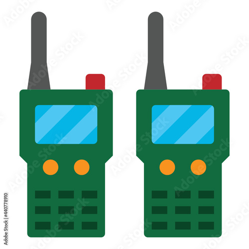 walkie talkie flat icon