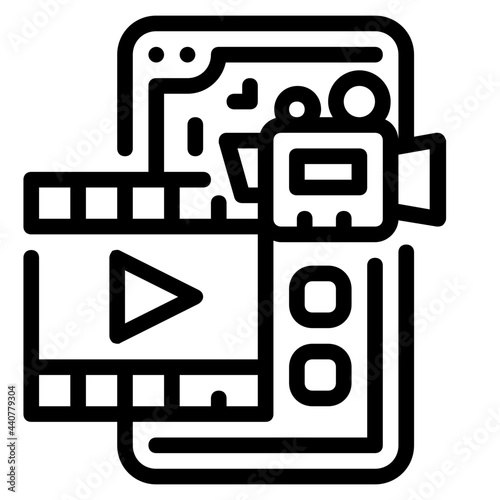 video line icon