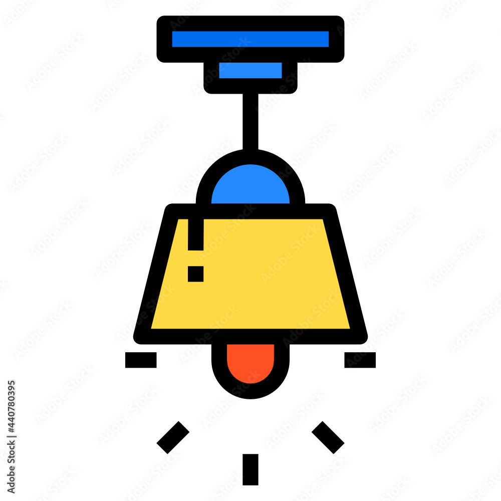 lamp line icon