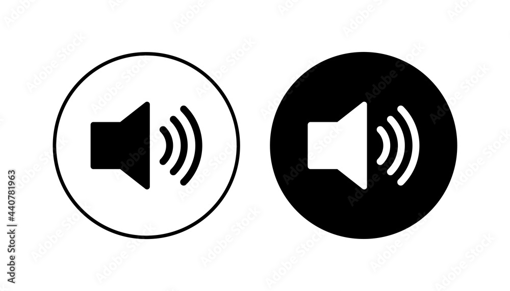 Speaker icon set. volume icon vector. loudspeaker icon vector. sound symbol Speaker icon set. volume icon vector. loudspeaker icon vector. sound symbol