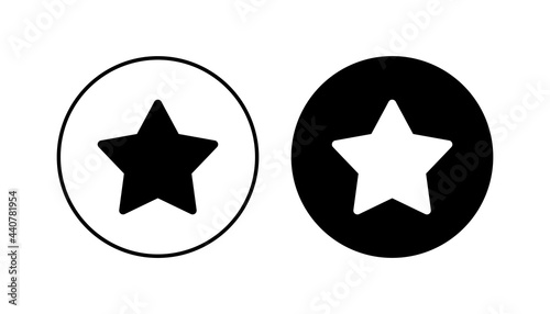 Star Icon set. rating icon vector. favourite star icon