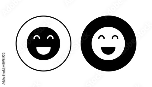 smile icon set. smile emoticon icon. feedback