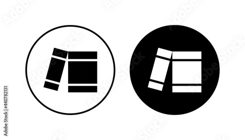 Library icon set. education icon vector