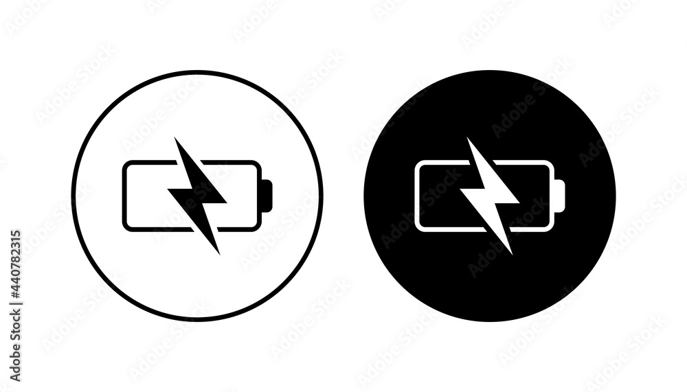 Battery icon set. battery charge level. battery Charging icon Battery icon set. battery charge level. battery Charging icon