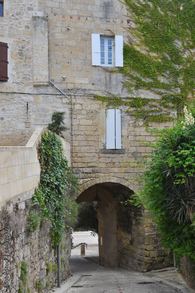 Castillon la Bataille, Porte de Fer, ancienne porte de la poterne, 9eme siècle. Gironde, France