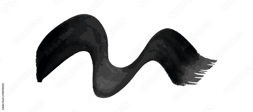 Black wavy grunge brush strokes Black wavy grunge brush strokes