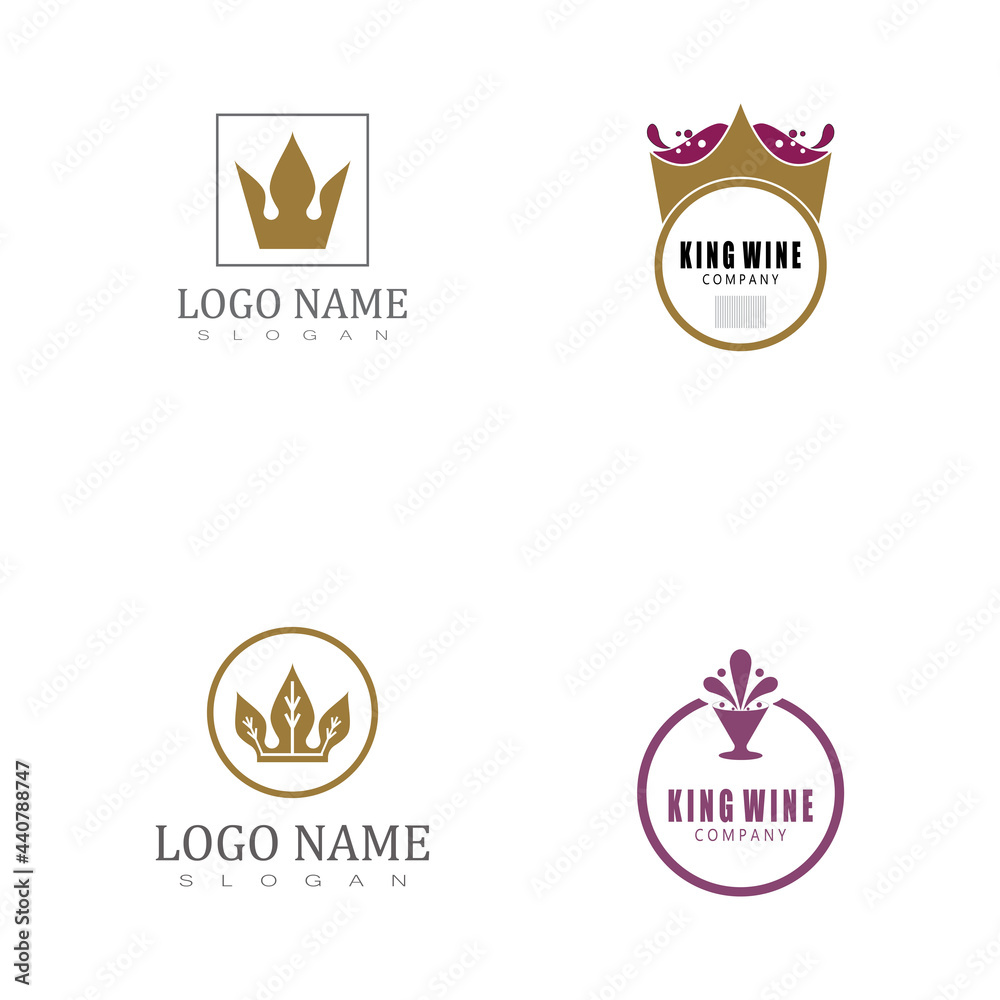 Royal King Queen Crown Elegant Luxury logo design Royal King Queen Crown Elegant Luxury logo design