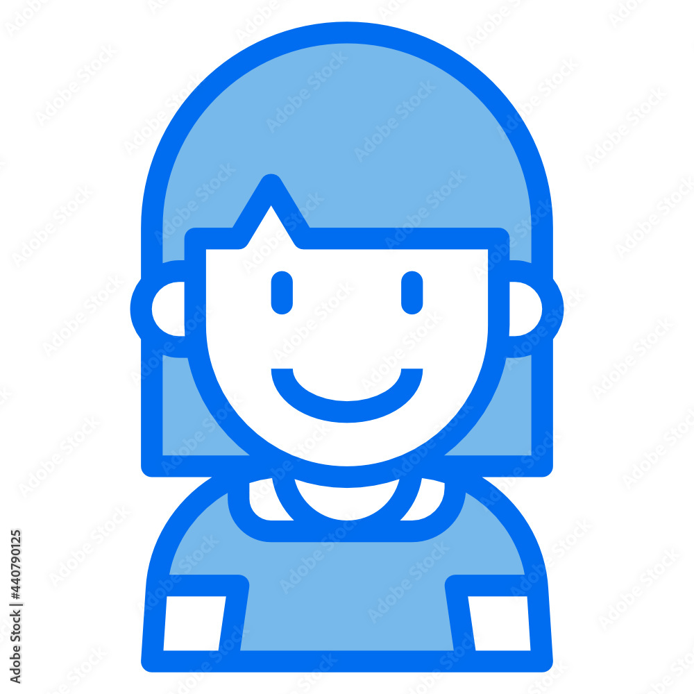 kid blue line icon kid blue line icon