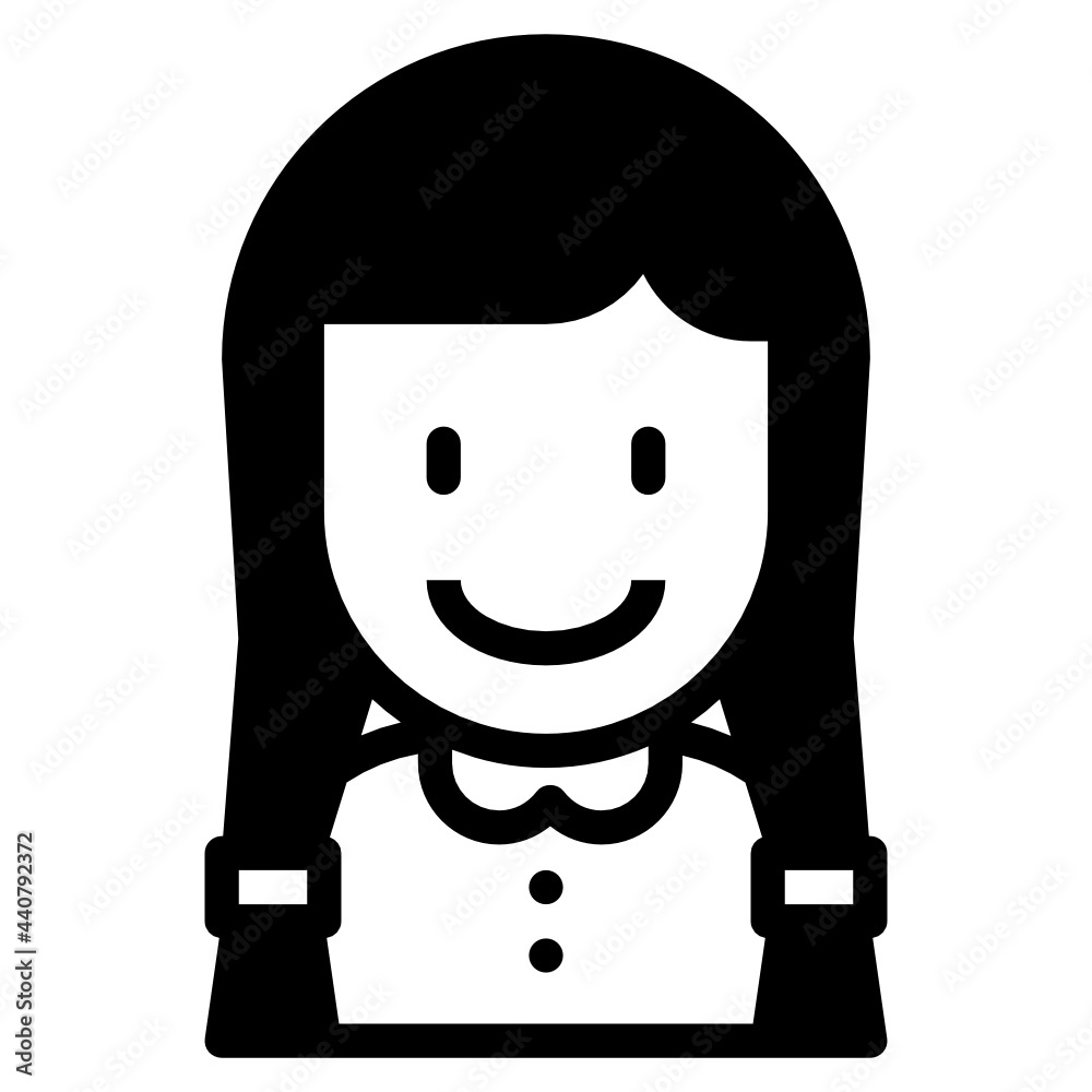 Fototapeta premium kid glyph icon