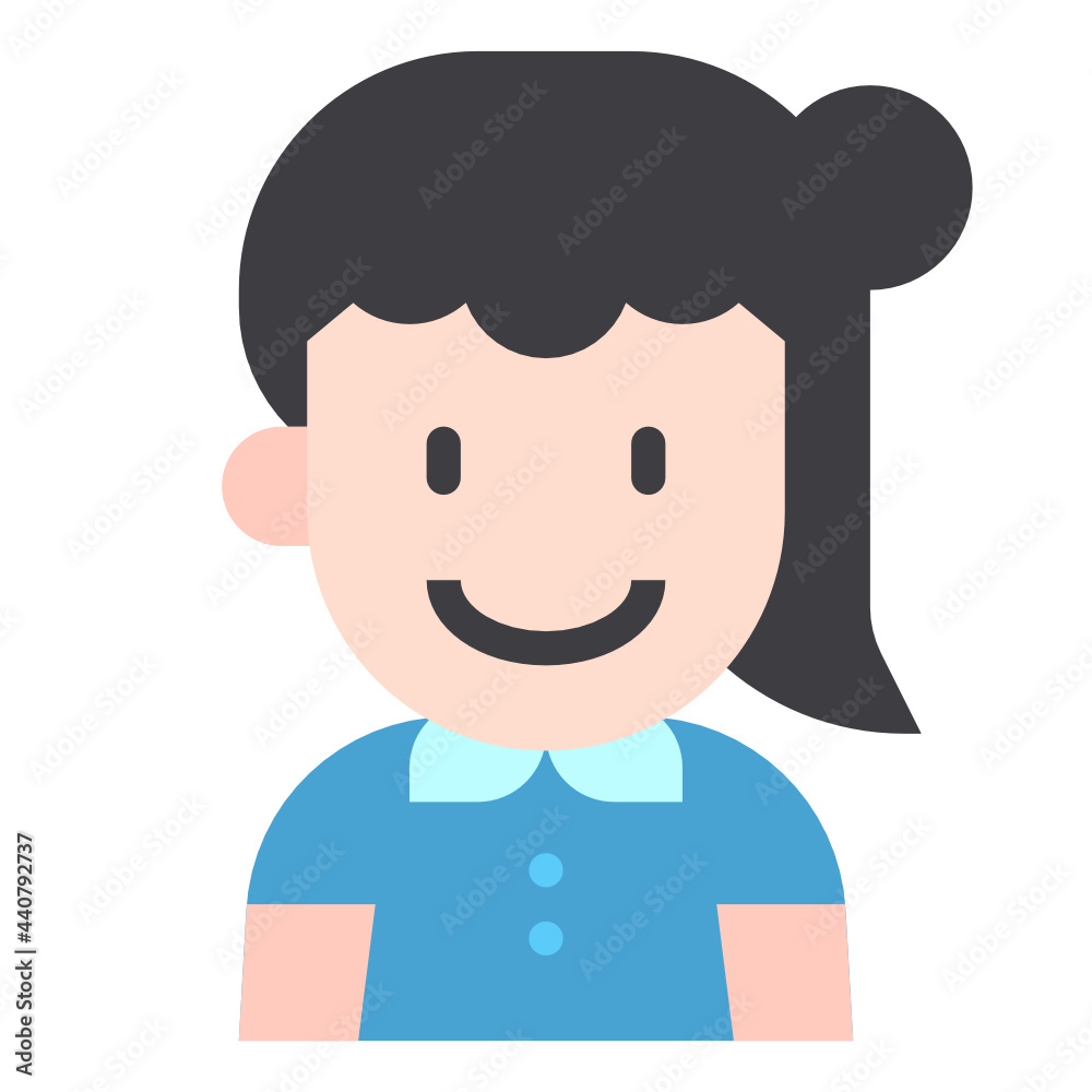 girl flat icon