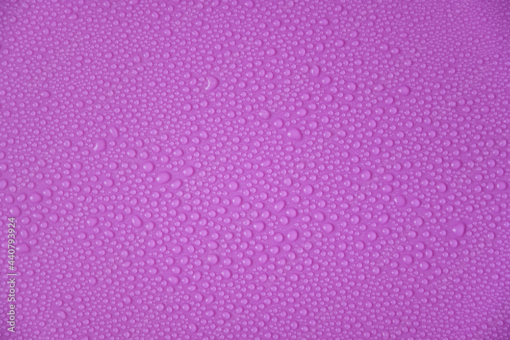 Water drops on a purple background. Water drops on a purple background.