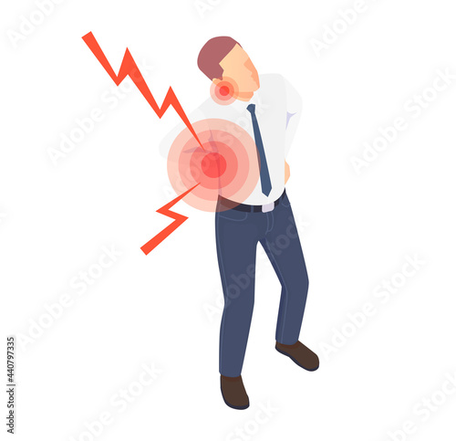 Man Feeling Pain Icon