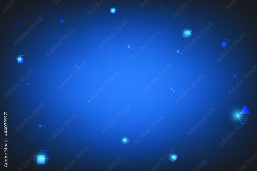 Technology background with particles element. Abstract background on blue color with iconic of connection. Technology background with particles element. Abstract background on blue color with iconic of connection.