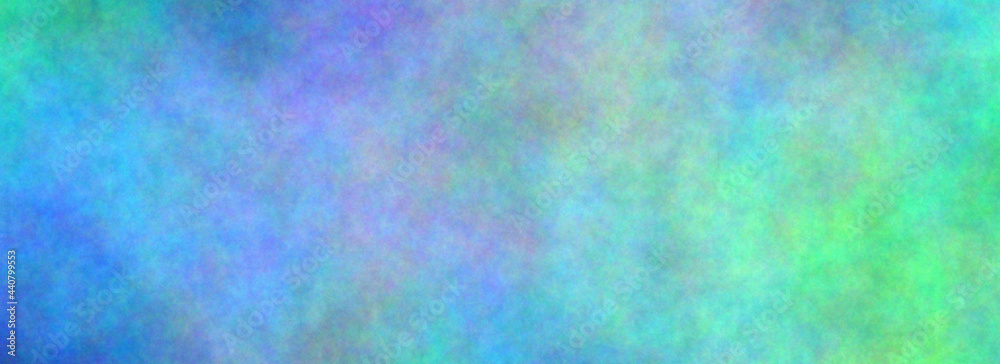 Blue with shades of green. Banner abstract background. Blurry color spectrum, texture background. Rainbow colors. Vivid colors spectrum background.