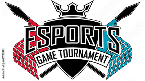 Esports sign game tournament logo