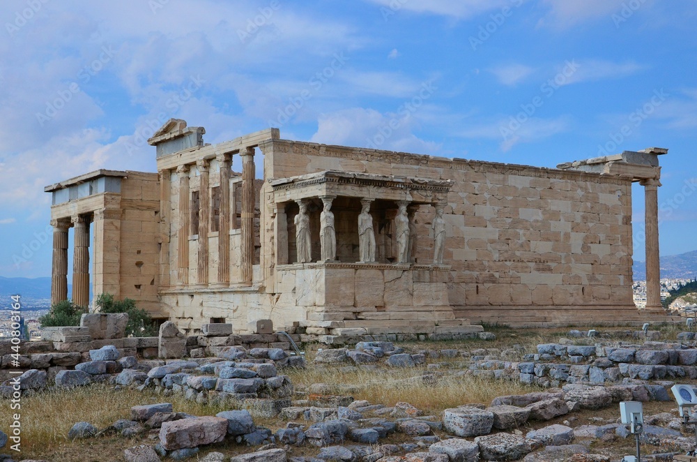 Karyatide Akropolis Athen Griechenland 