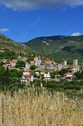 Dorf am Berg Mani Peloponnes