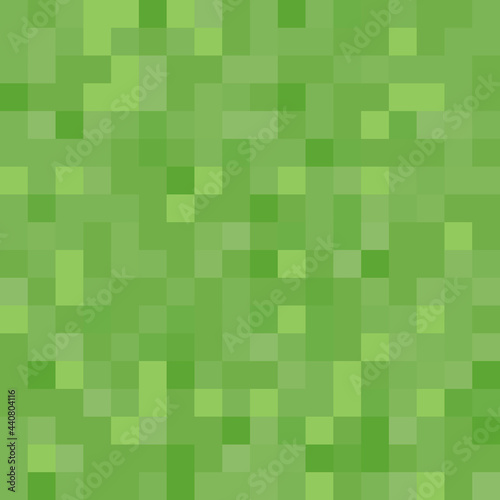 Pixel background. The concept of games background. Squares pattern background. Minecraft concept. Vector illustration. Light Green vector abstract textured polygonal background